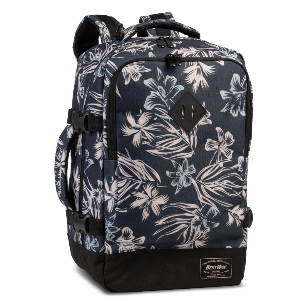 Handgepäck Rucksack 40x20x25 cm dunkelblau-natur Handgepäck Rucksack 40x20x25 cm dunkelblau-natur