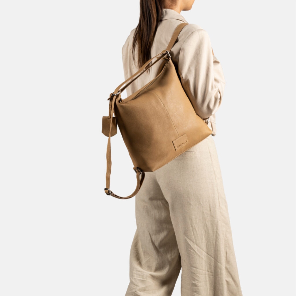 Burkely Kombi Rucksack Tasche Soft Skylar beige, Hauptbild 2