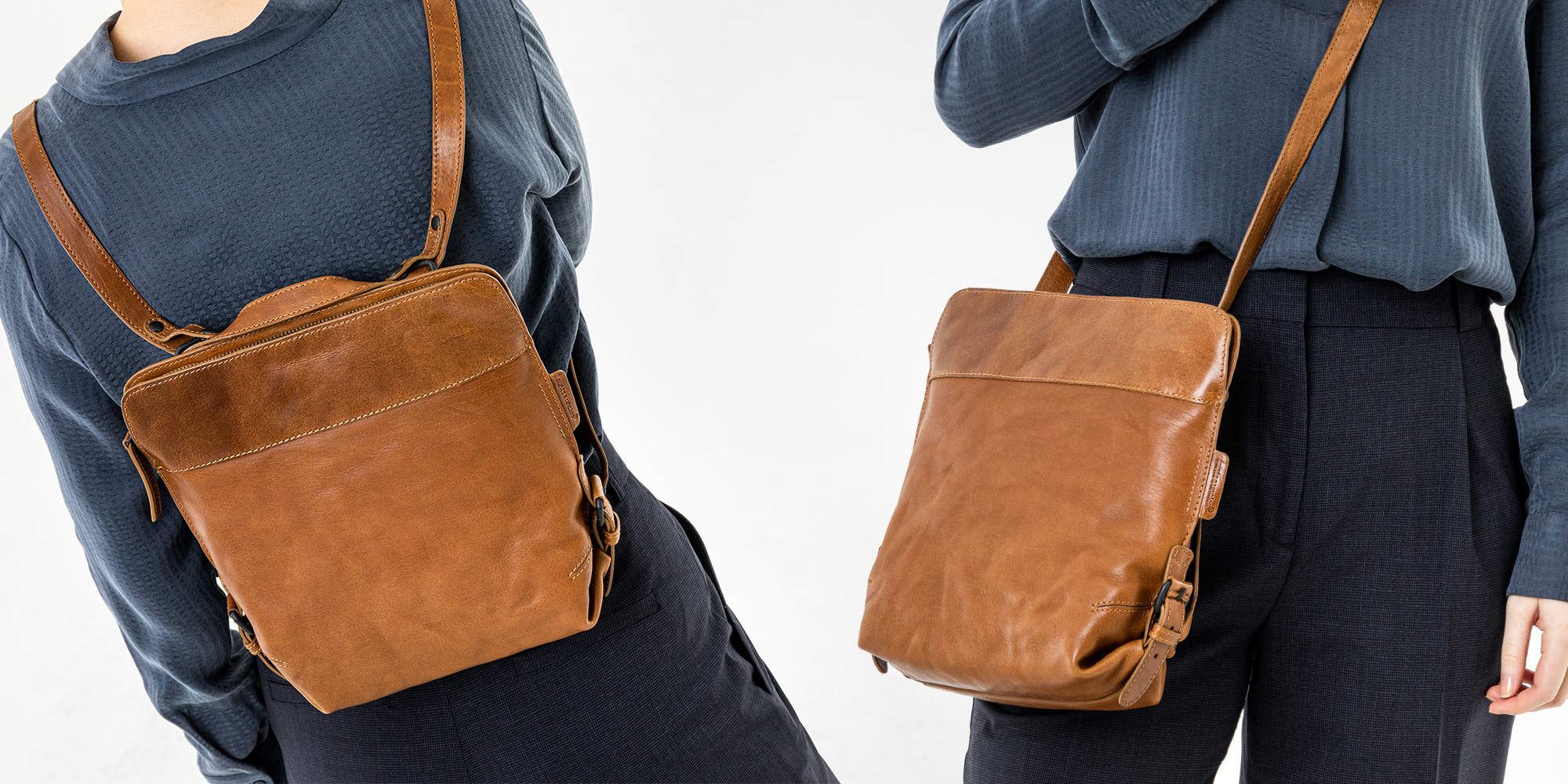 aunts & uncles 2in1 Lederrucksack / Tasche Mrs. Crumble Cookie caramel, Feature-Bild
