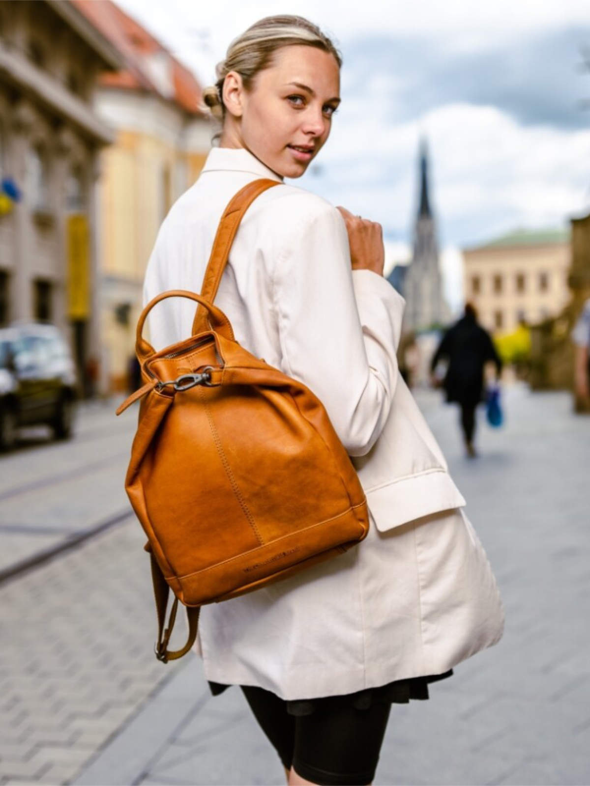 Lederrucksack Saar  cognac Lederrucksack Saar  cognac