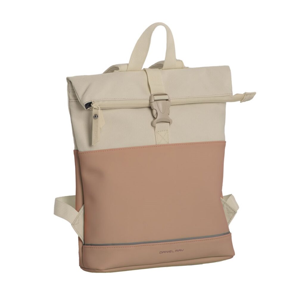 Rolltop-Rucksack Allentown beige-rosa Rolltop-Rucksack Allentown beige-rosa