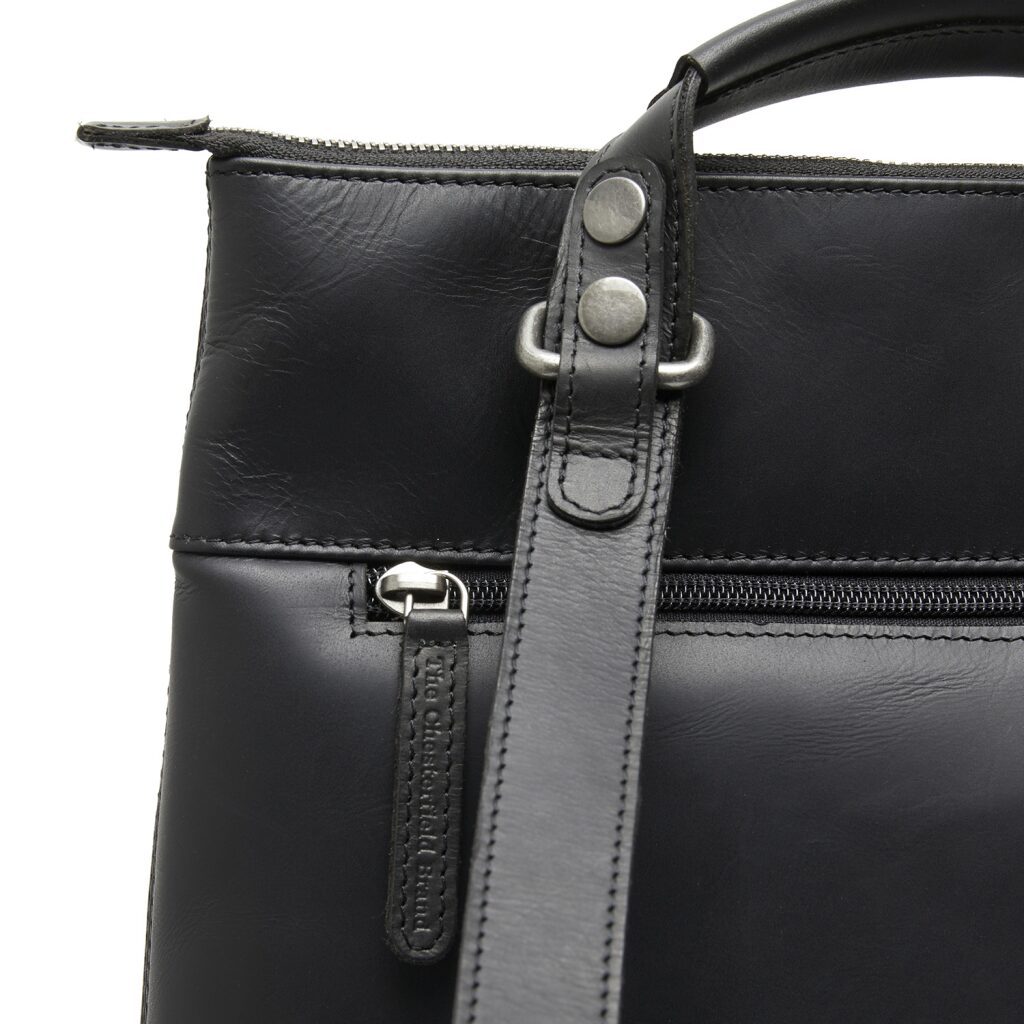 The Chesterfield Brand Lederrucksack-Handtasche 2v1 Omaha schwarz, Hauptbild 5