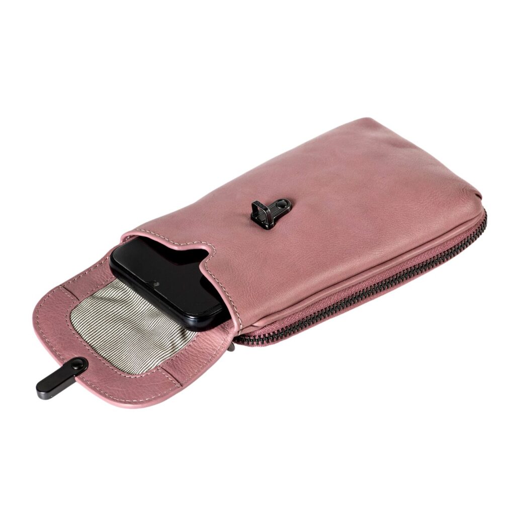 Handytasche Leder Mrs. Lemon Twist rose Handytasche Leder Mrs. Lemon Twist rose