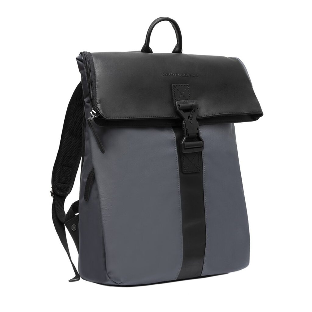 Lederrucksack Trondheim für die Stadt grau Lederrucksack Trondheim für die Stadt grau