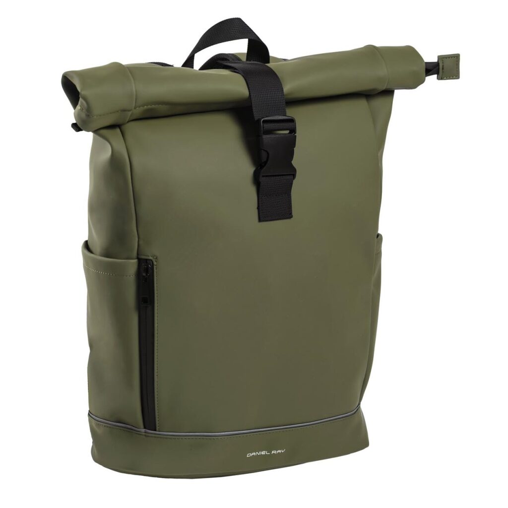 Daniel Ray Rolltop Laptoprucksack 15" Highlands olivgrün, Feature-Bild Daniel Ray Rolltop Laptoprucksack 15" Highlands olivgrün, Feature-Bild