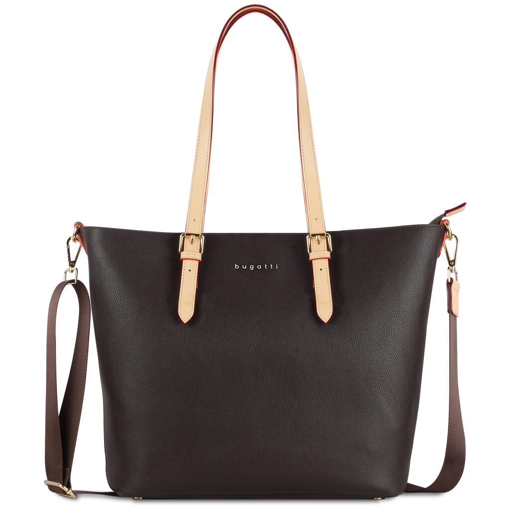 Damen-Shopper-Tasche Ella L 49362502 dunkelbraun