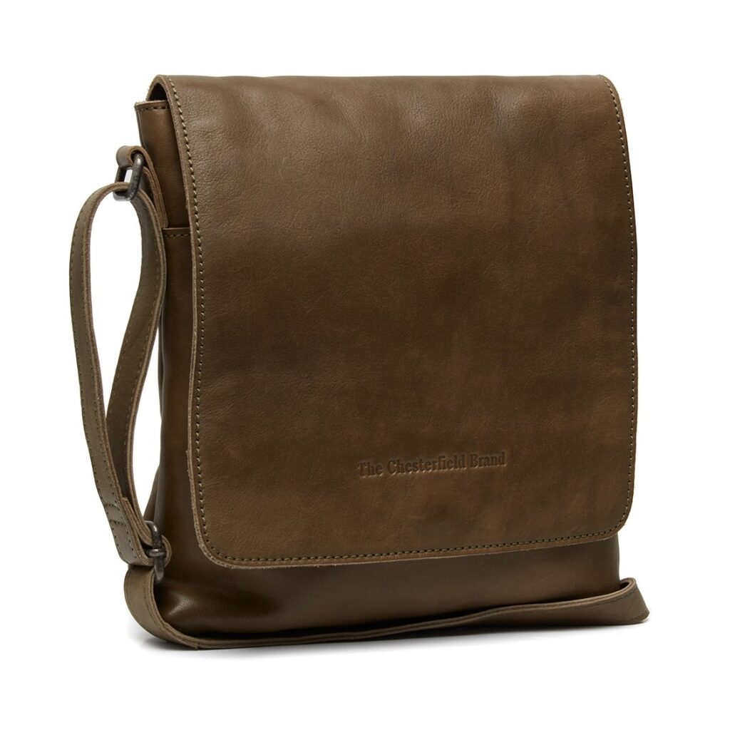 Leder Umhängetasche Duncan olivgrün Leder Umhängetasche Duncan olivgrün