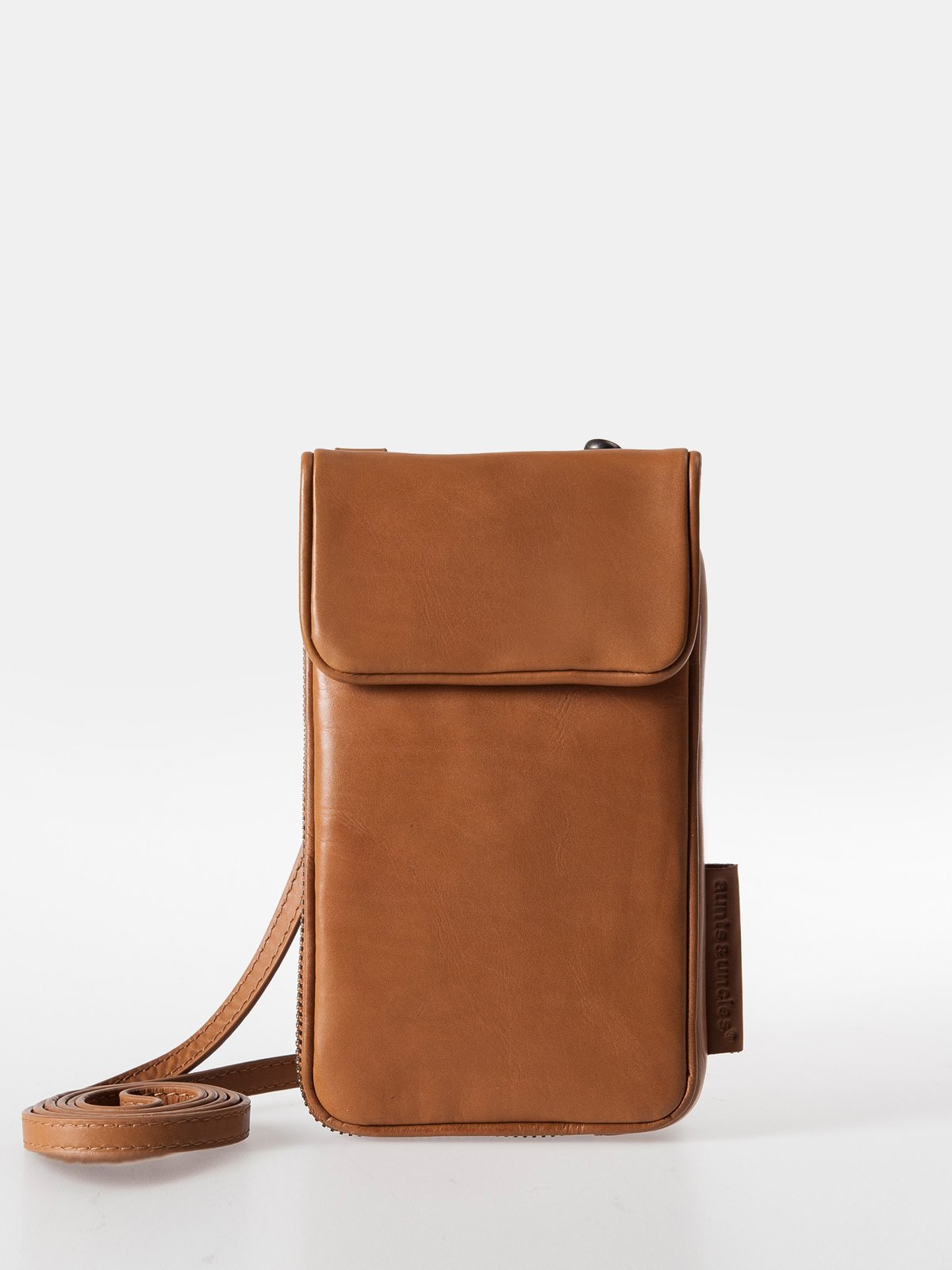 Handytasche Leder Cloudberry cognac