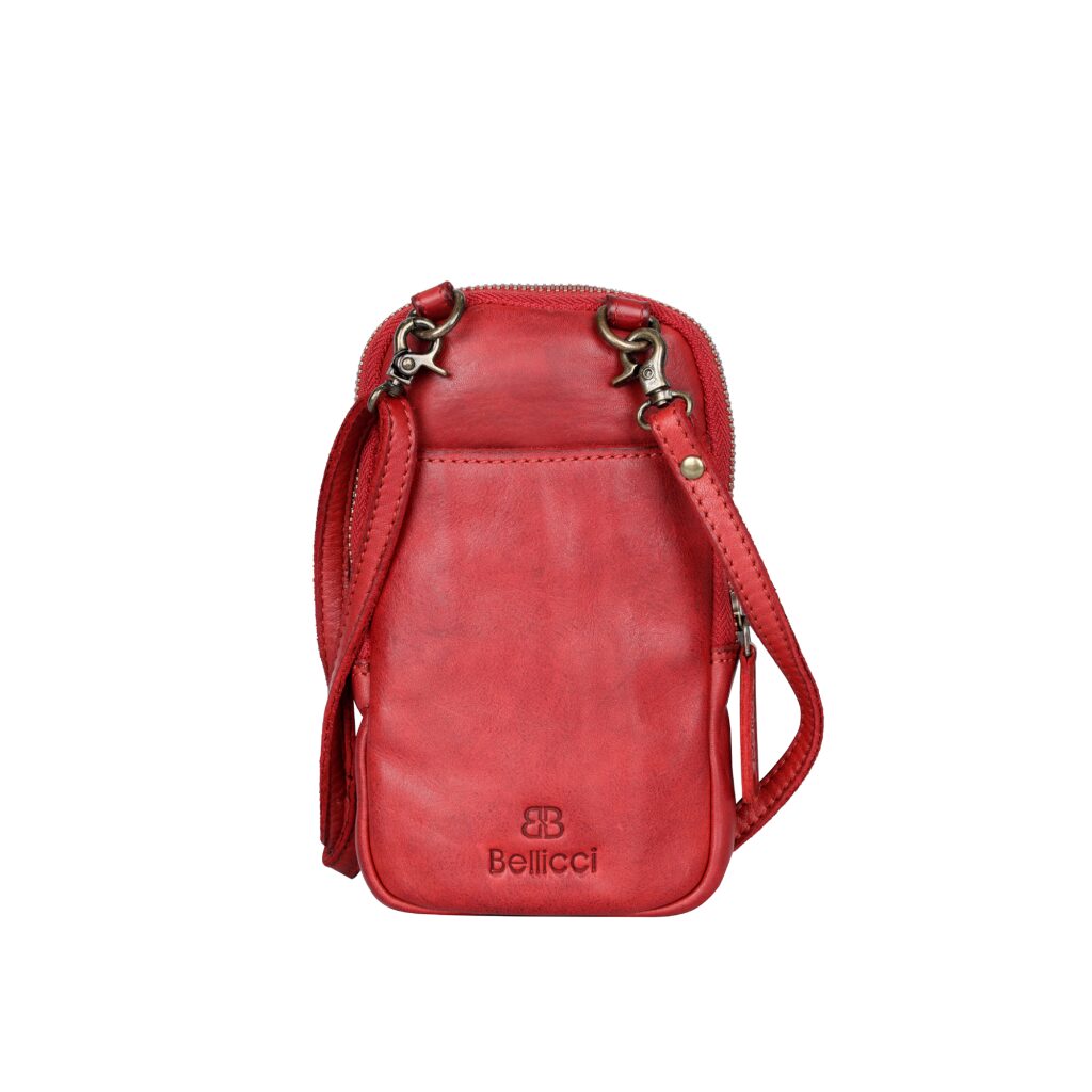 Bellicci Leder Handytasche Emberly rot, Hauptbild 2