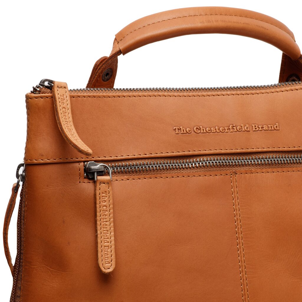 The Chesterfield Brand Leder Kombi Tasche Rucksack 2 in 1 Harare für die Stadt cognac, Hauptbild 6