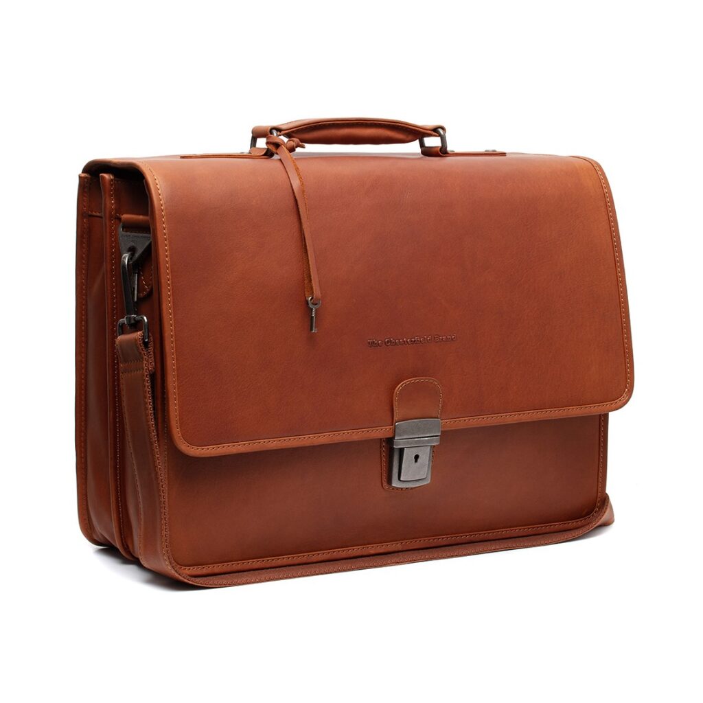 Leder Aktentasche Glenwood cognac