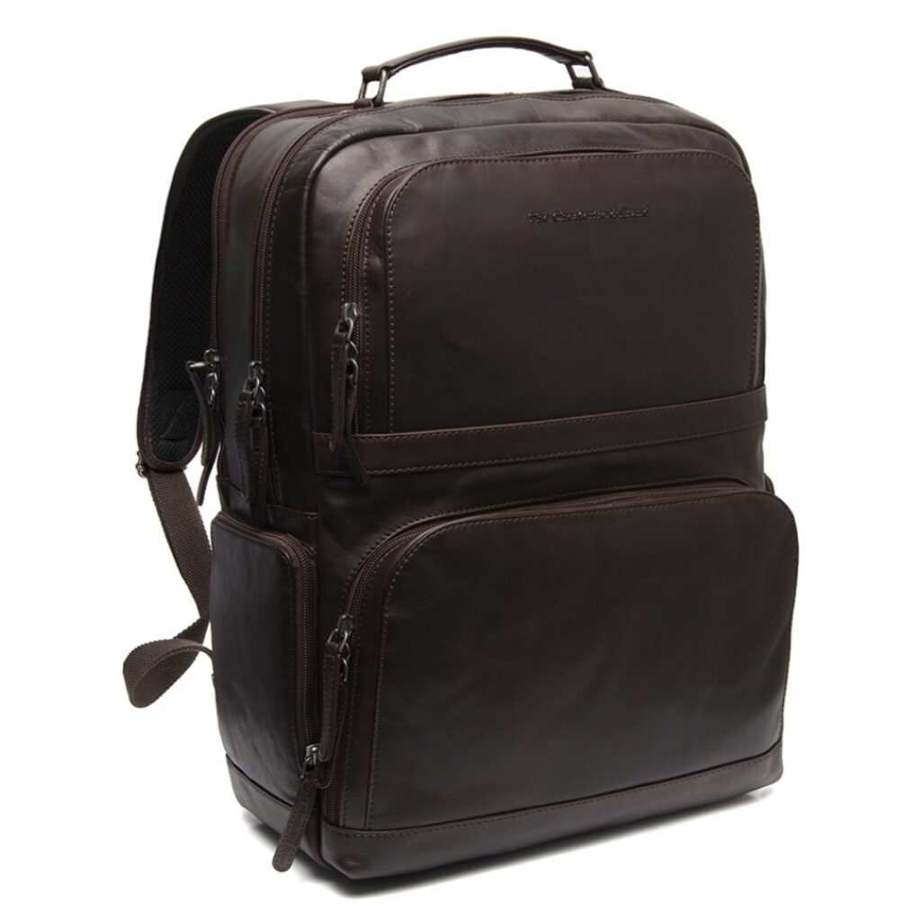 Laptoprucksack / Lederrucksack Lennox braun