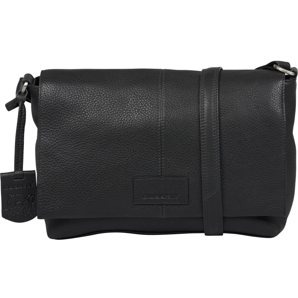 Leder Crossbody-Tasche Soft Skylar Satchal Bag schwarz