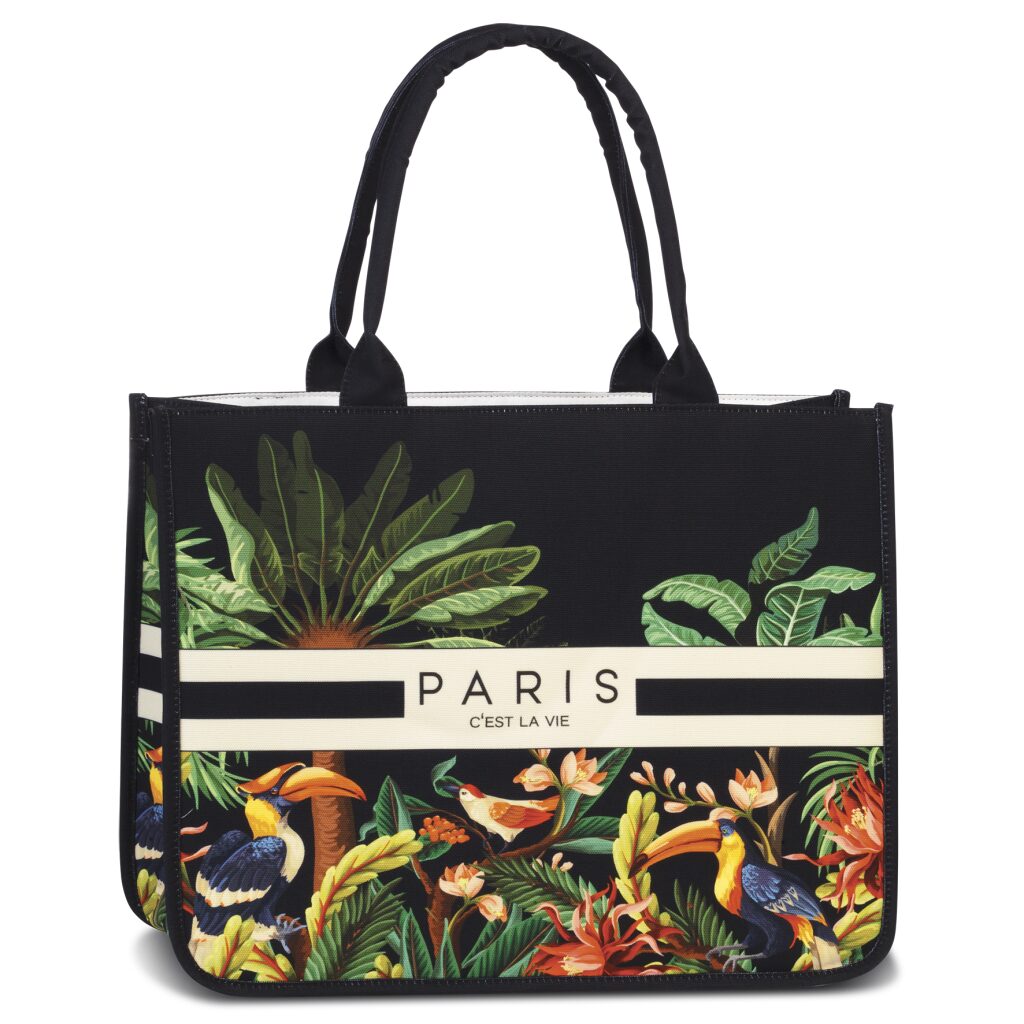 Sommer Shopper Paris 50414-0198 schwarz-bunt