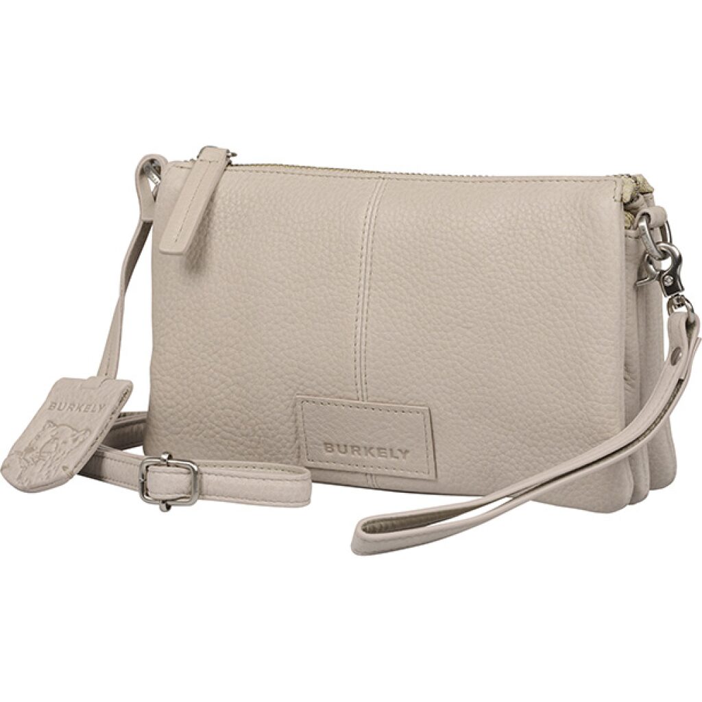 Burkely Leder Crossbody-Tasche Soft Skylar hellgrau, Hauptbild 3