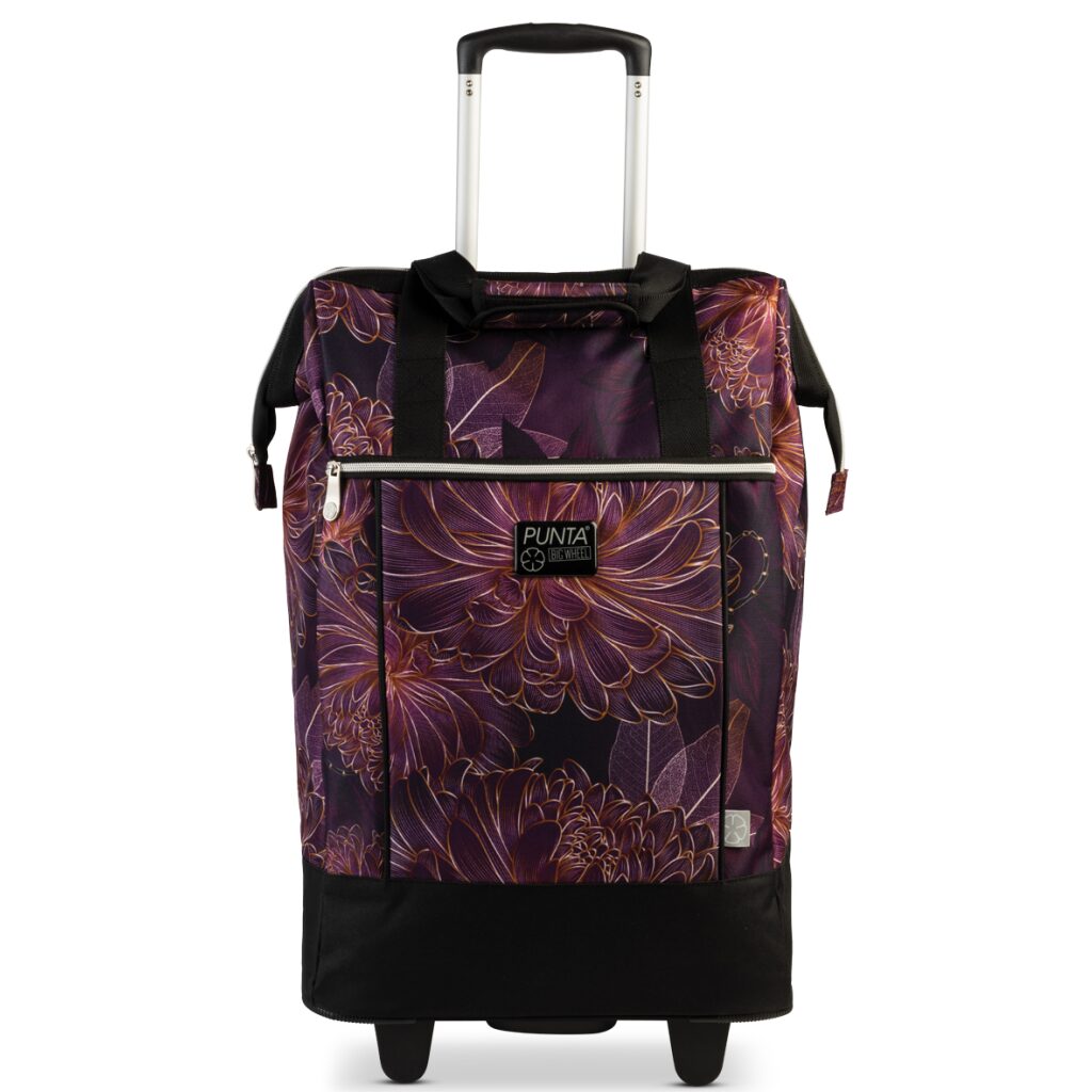 Big Wheel Einkaufstrolley 10303-3031 pflaume-azalee blumen Big Wheel Einkaufstrolley 10303-3031 pflaume-azalee blumen