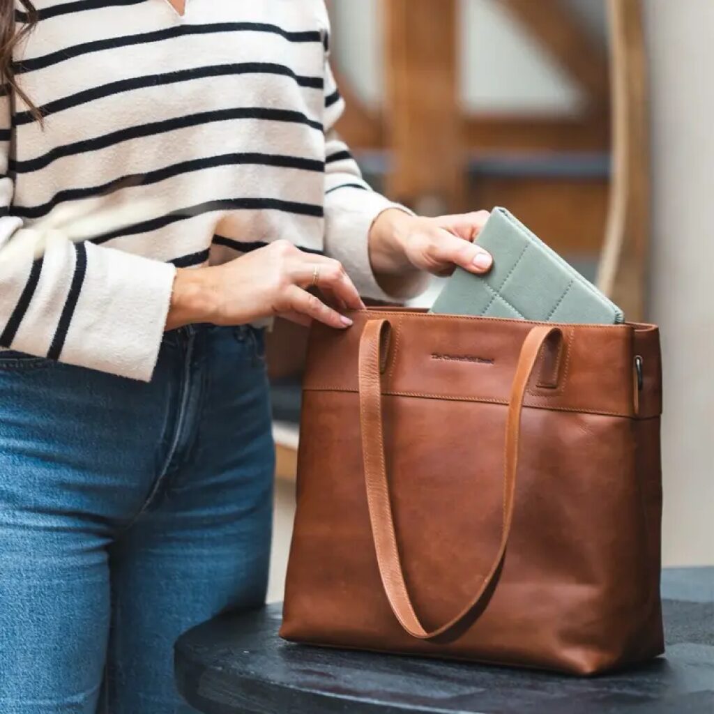 The Chesterfield Brand Leder Shopper Nola cognac, Hauptbild 2