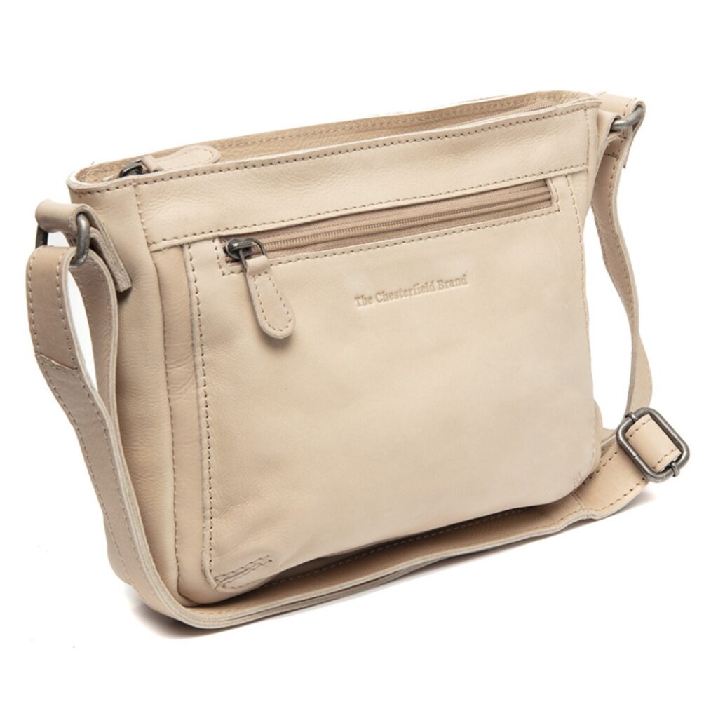 Leder Umhängetasche Aston beige