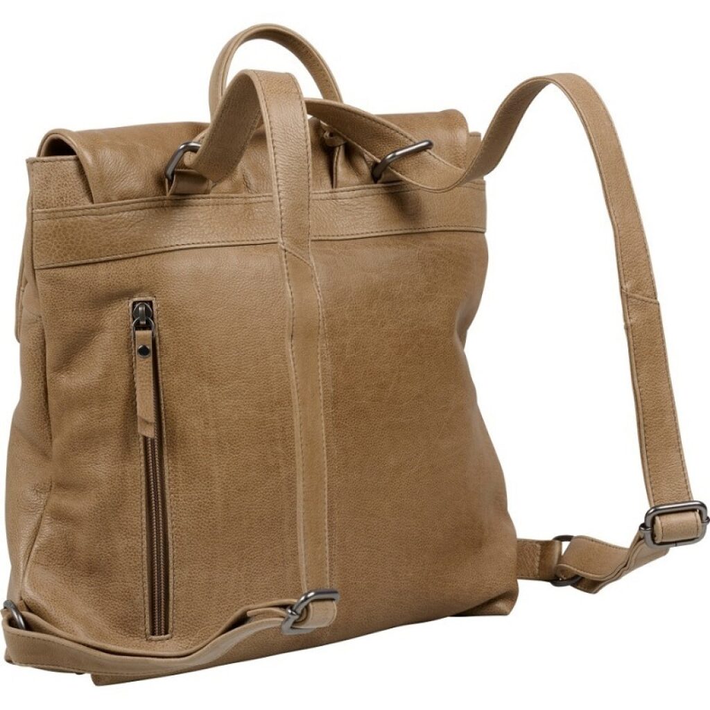 Burkely Lederrucksack Crossbody Tasche 2in1 Just Jolie khaki, Hauptbild 4