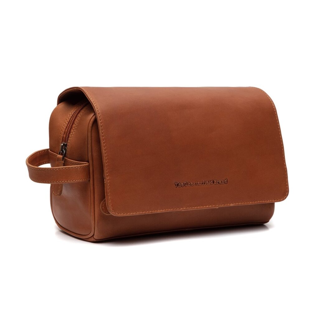 Leder Kulturbeutel Rosario cognac Leder Kulturbeutel Rosario cognac