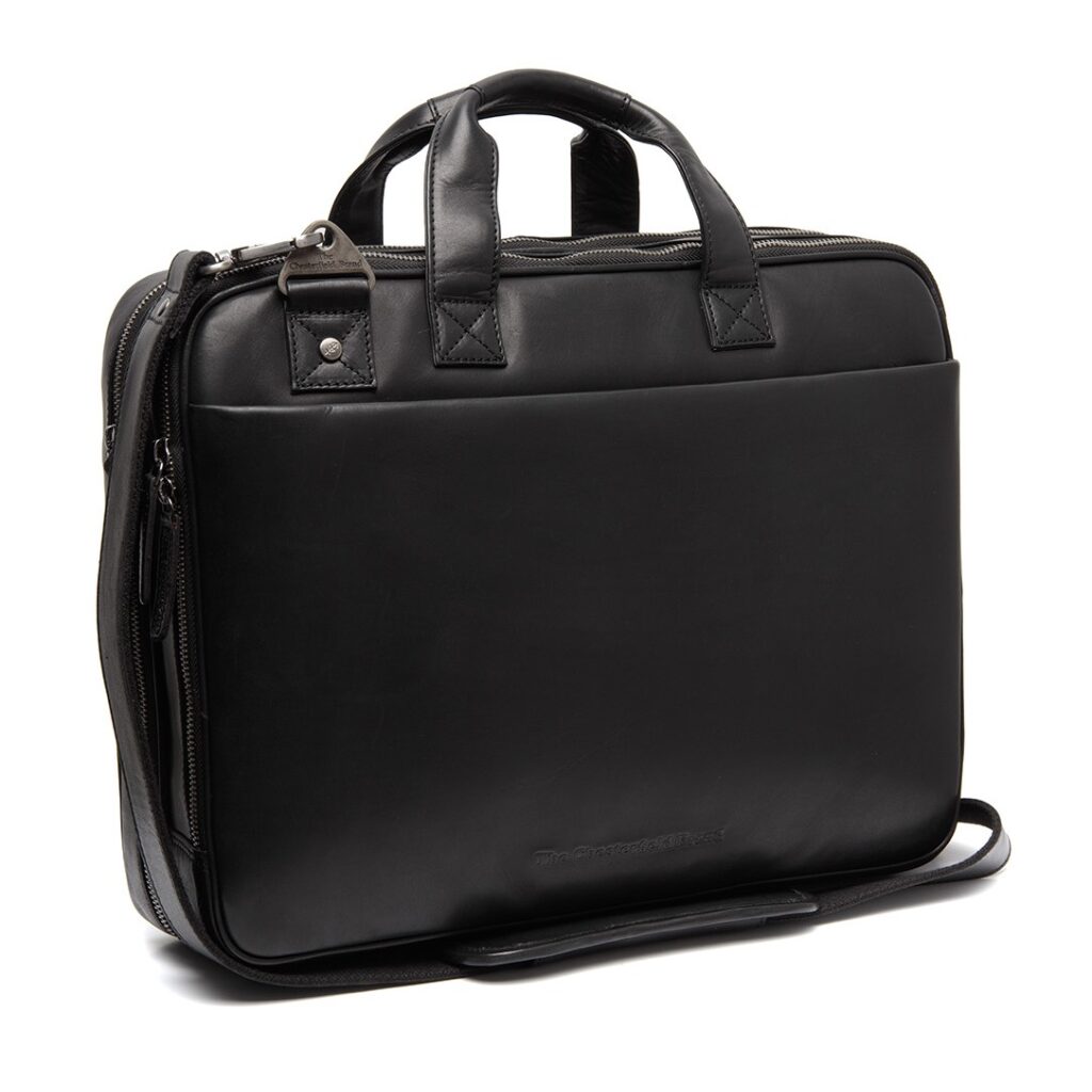 Leder Laptoptasche - Businesstasche Iseo schwarz