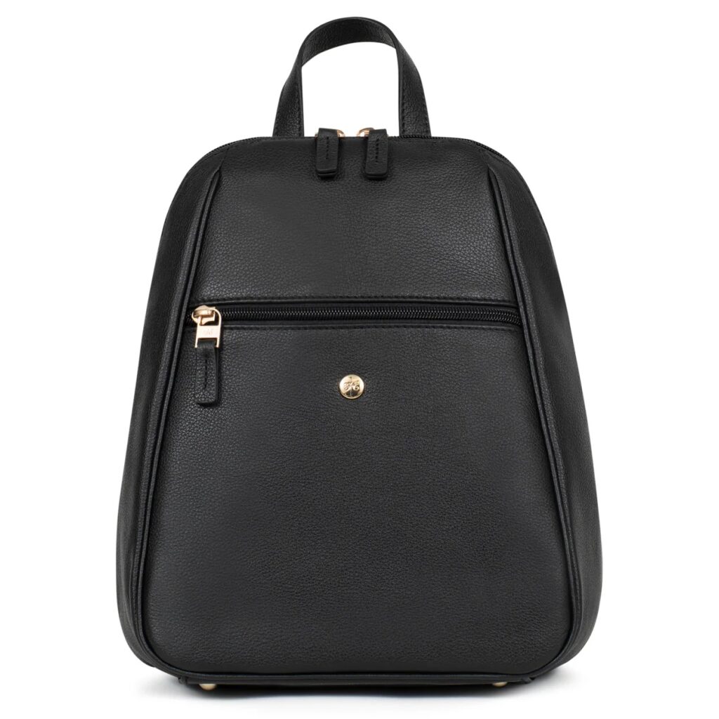 Damenlederrucksack für die Stadt Luna schwarz Damenlederrucksack für die Stadt Luna schwarz