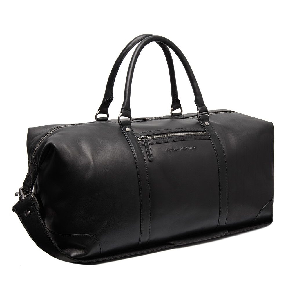 Leder Weekender Cavoli schwarz Leder Weekender Cavoli schwarz