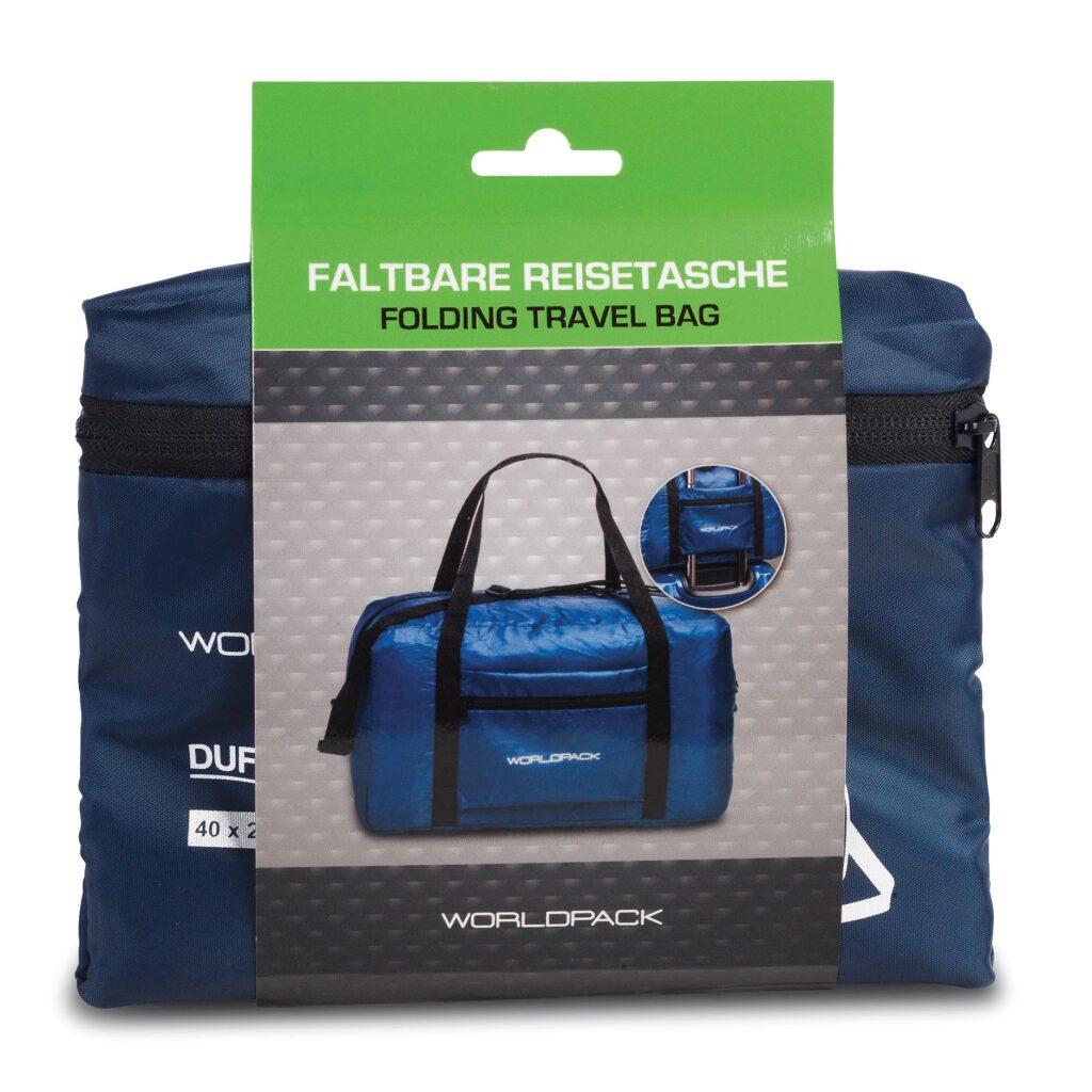 Fabrizio Handgepäck 40x20x25 cm / Faltbare Reisetasche marineblau, Hauptbild 2