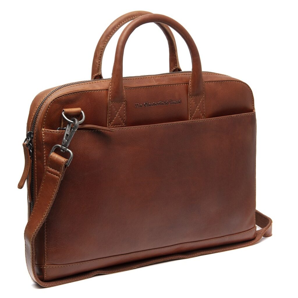 Leder Laptoptasche Tilbury cognac