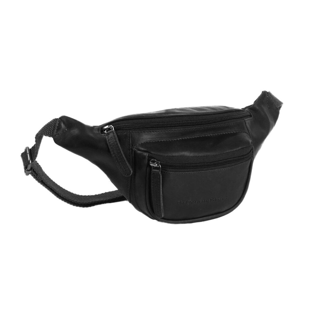 Gürteltasche Leder Jack schwarz