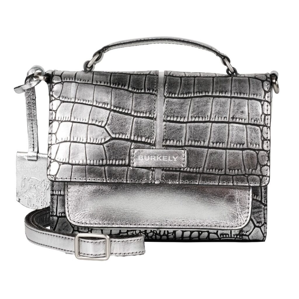 Leder Crossbody-Tasche Cool Colbie silber