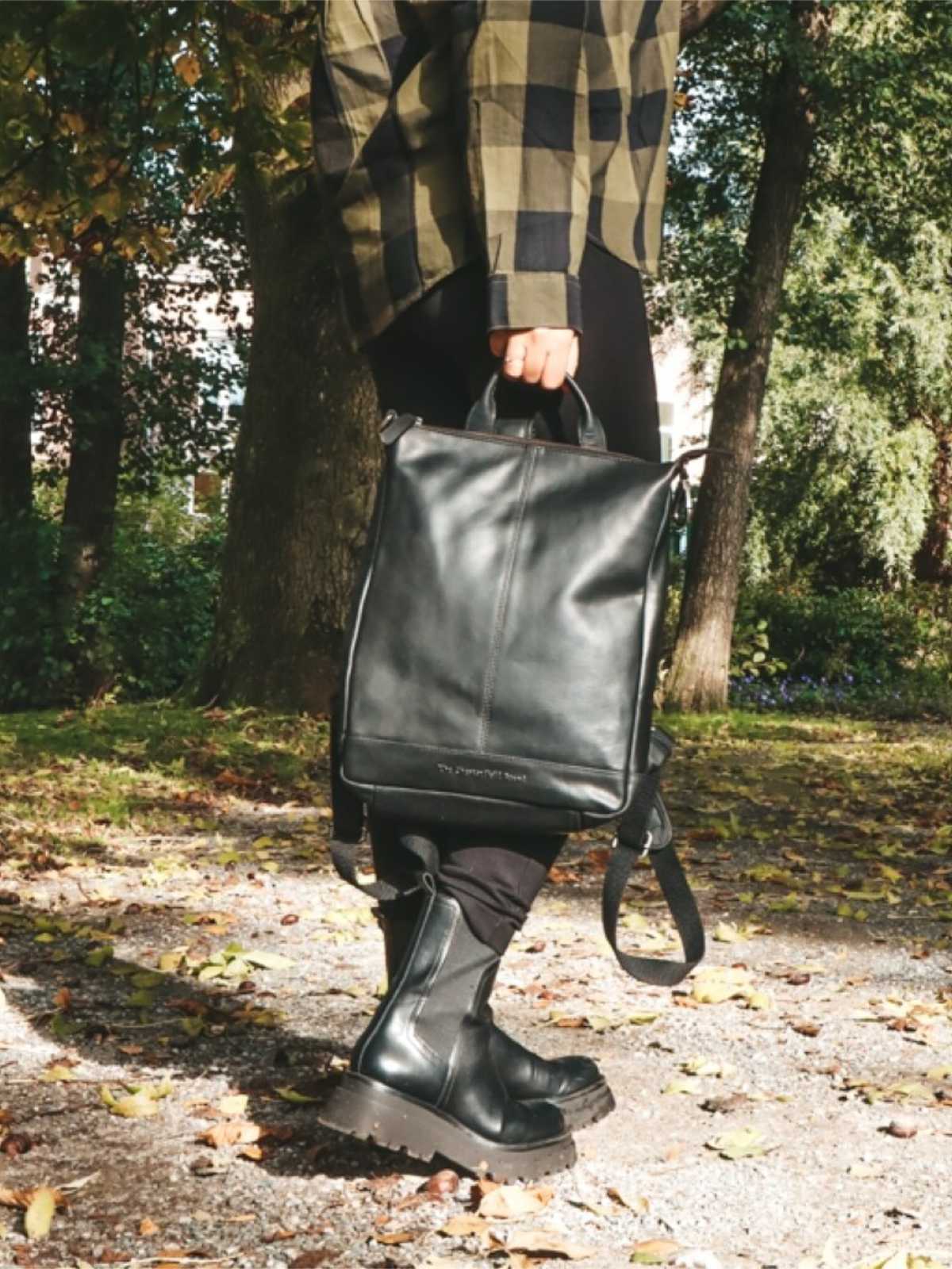 Lederrucksack Saar schwarz Lederrucksack Saar schwarz