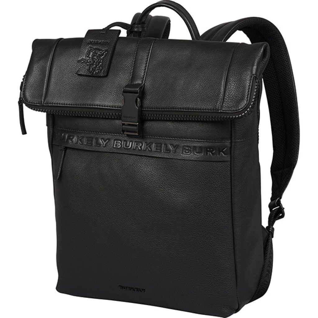 Burkely Rolltop Rucksack Minimal Mason schwarz, Hauptbild 6