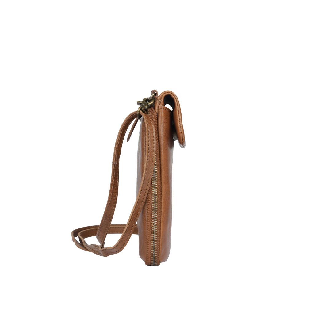 Bellicci Handytasche aus Leder Cherie cognac, Hauptbild 3