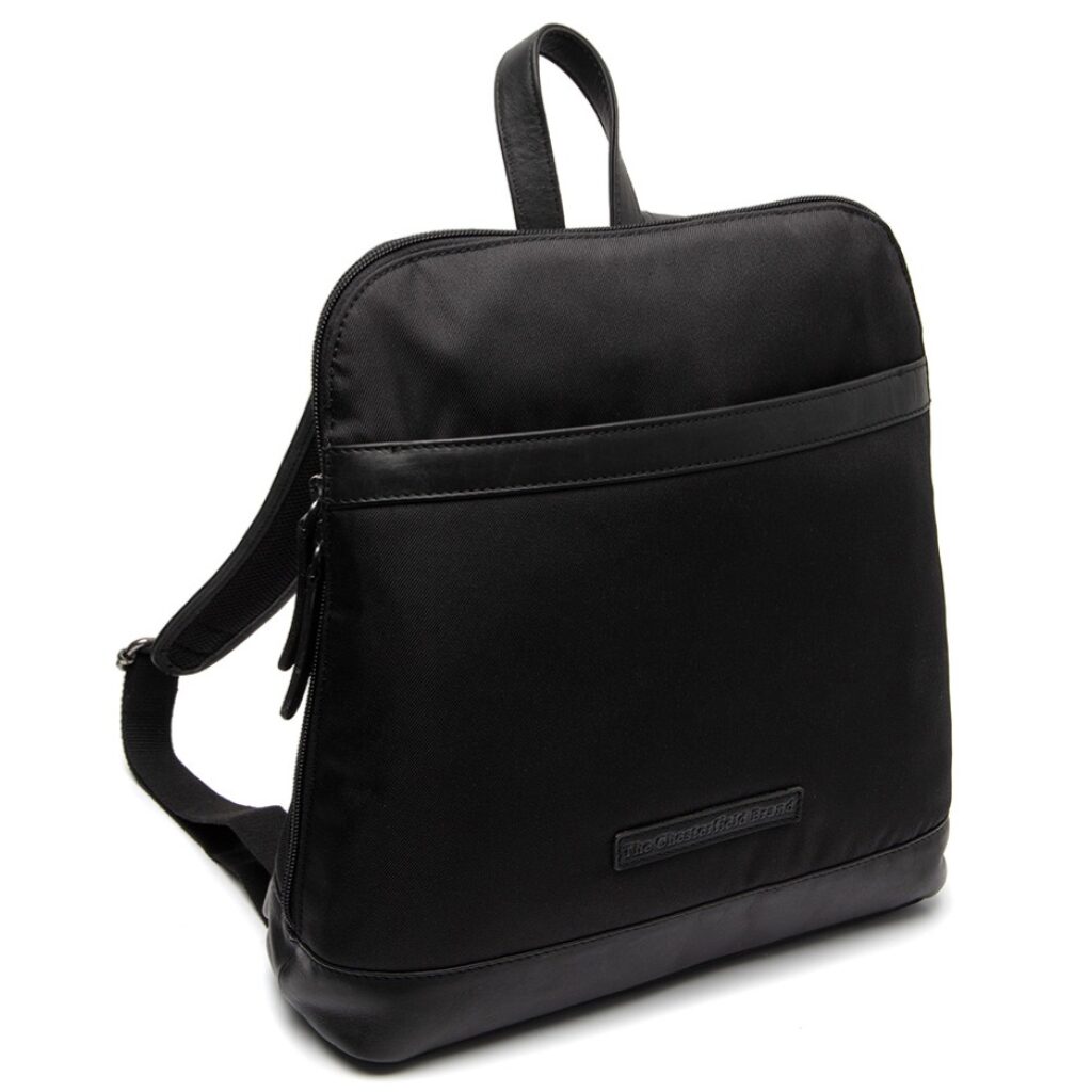 Damen Lederrucksack Nesna schwarz