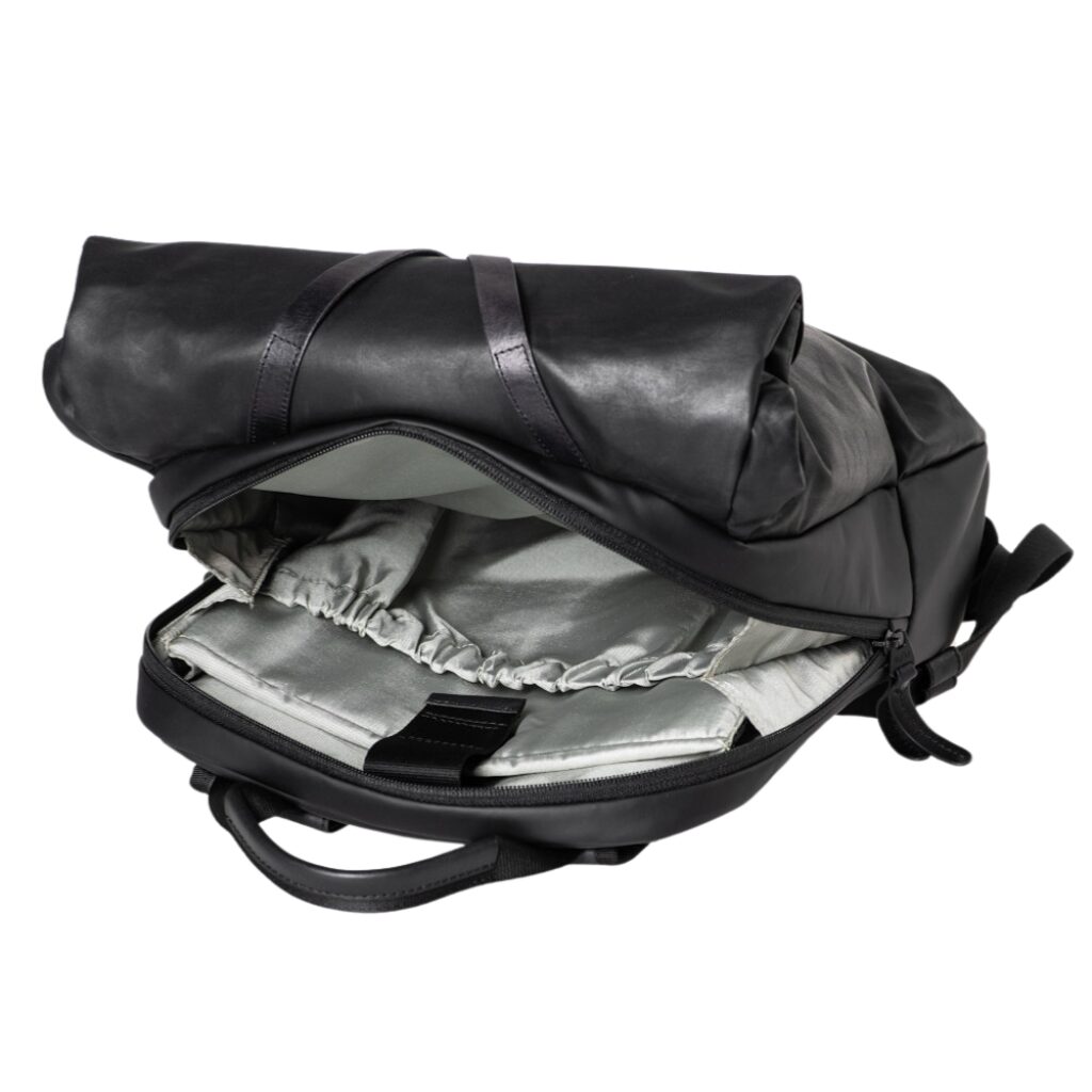 aunts & uncles Rolltop Rucksack Yabe RE schwarz, Hauptbild 4