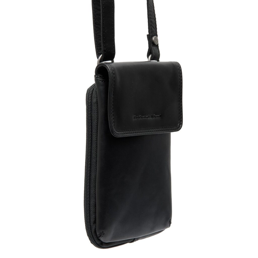 Leder Handytasche Langley schwarz Leder Handytasche Langley schwarz