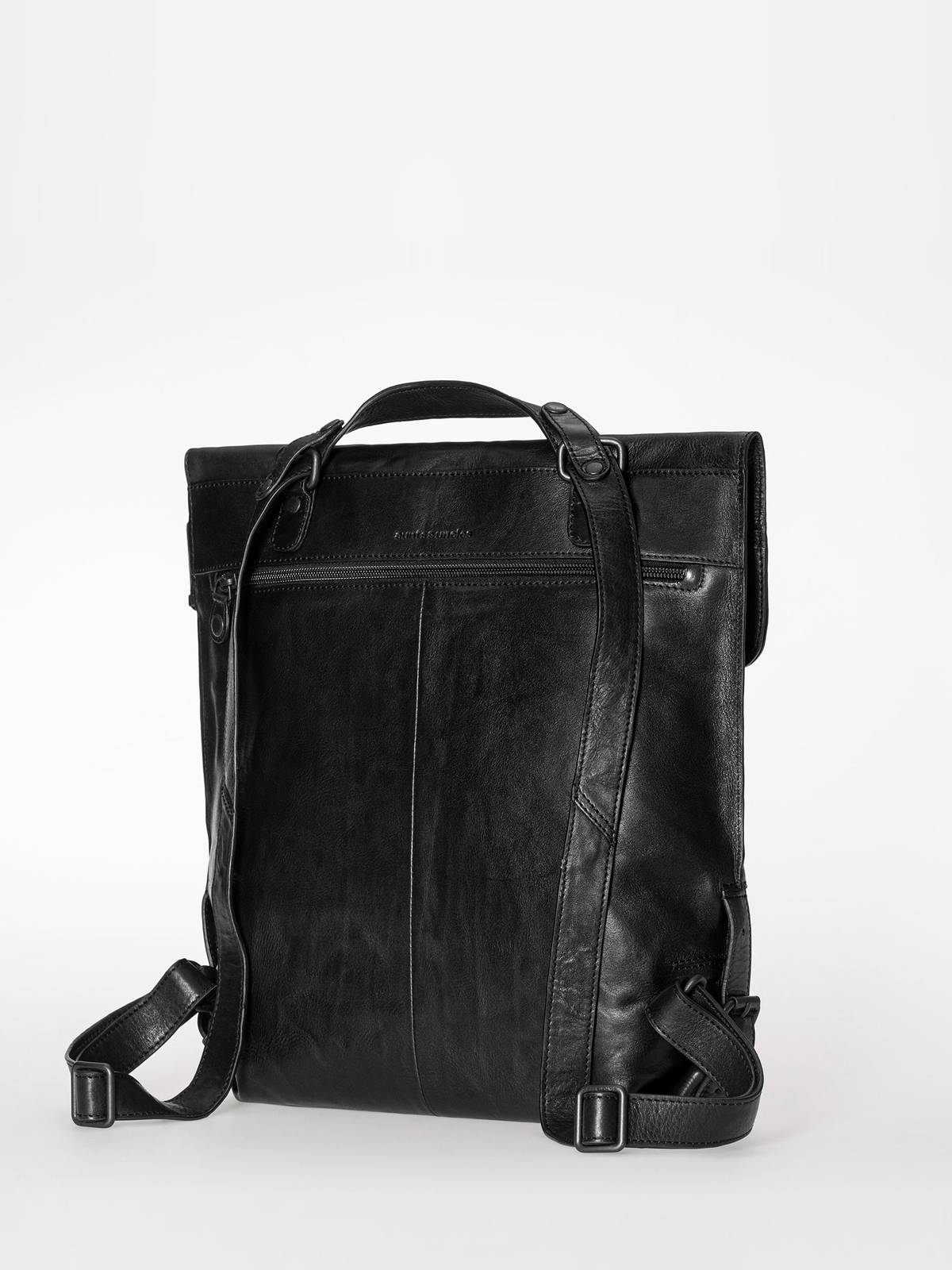 aunts & uncles 2in1 Lederrucksack / Tasche Mrs. Apple Strudle black smoke, Hauptbild 4