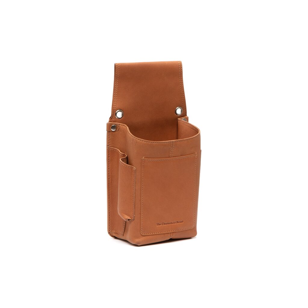 Lederholster für Kellnerbörse Taiwan cognac