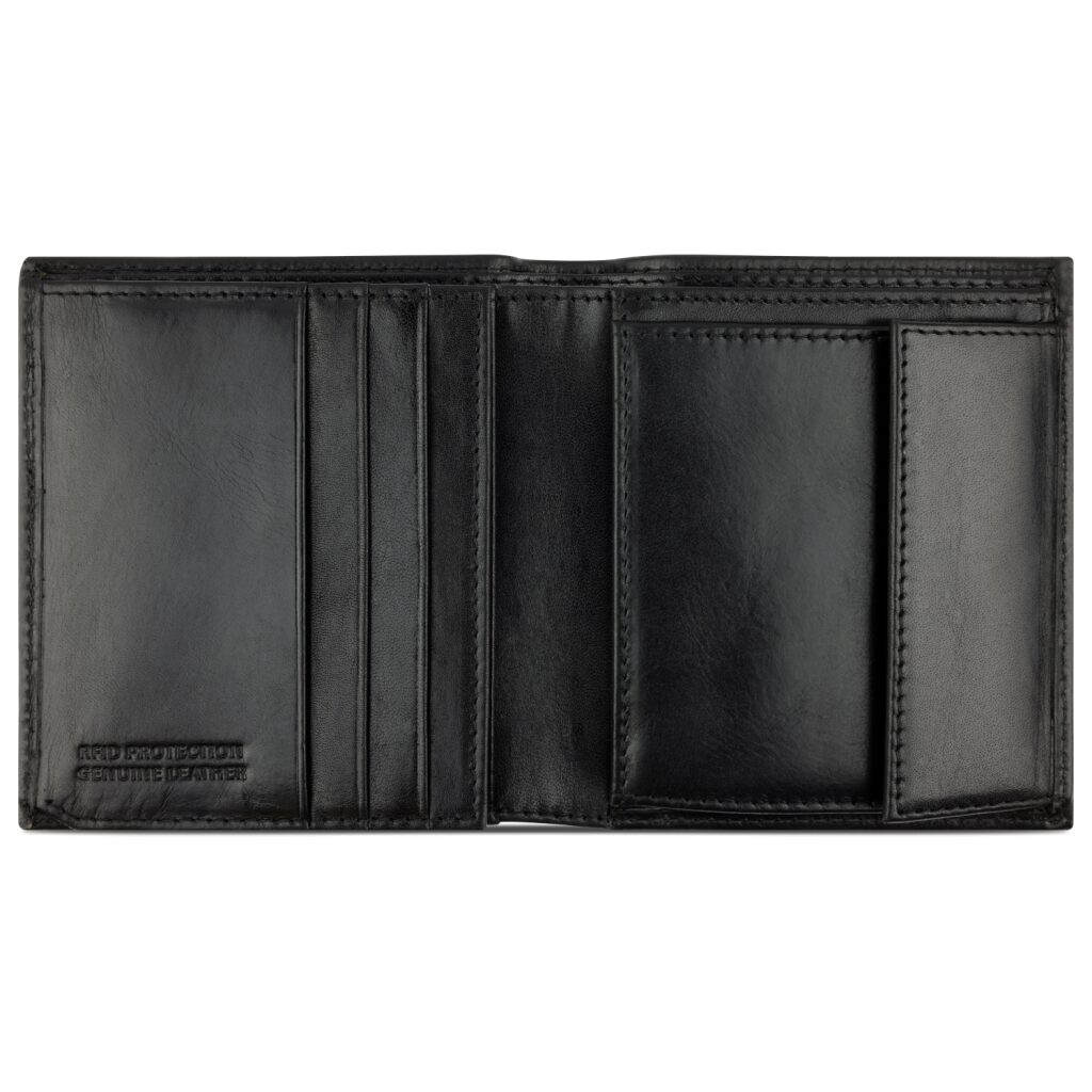 Bugatti Ledergeldbörse Nobile Small Vertical Wallet With Flap 49125301 schwarz, Hauptbild 3