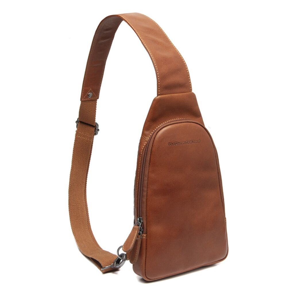 Leder Crossbody Tasche Bowey cognac