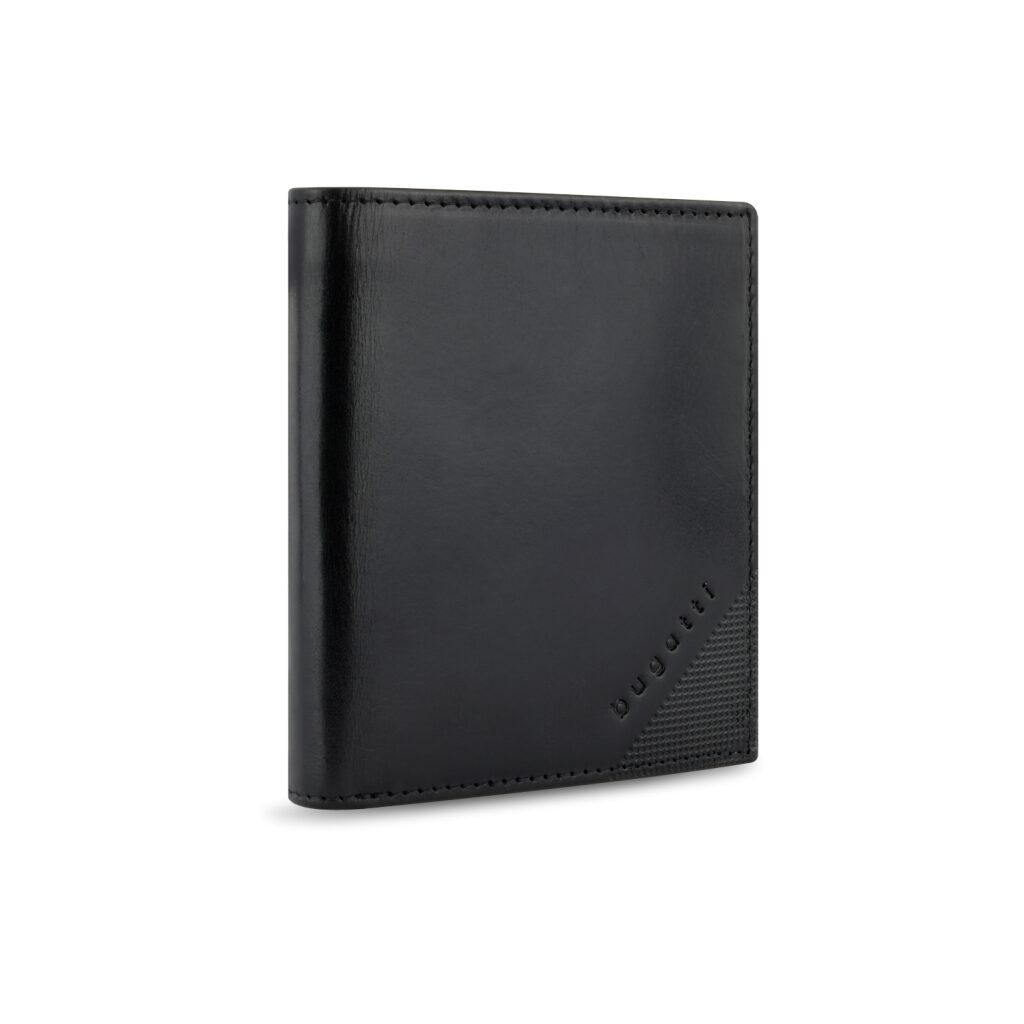 Bugatti Ledergeldbörse Nobile Small Vertical Wallet With Flap 49125301 schwarz, Hauptbild 4