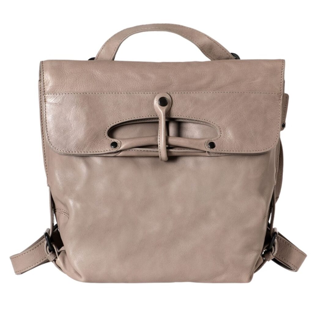 Lederrucksack Mrs. Mince Pie vintage khaki