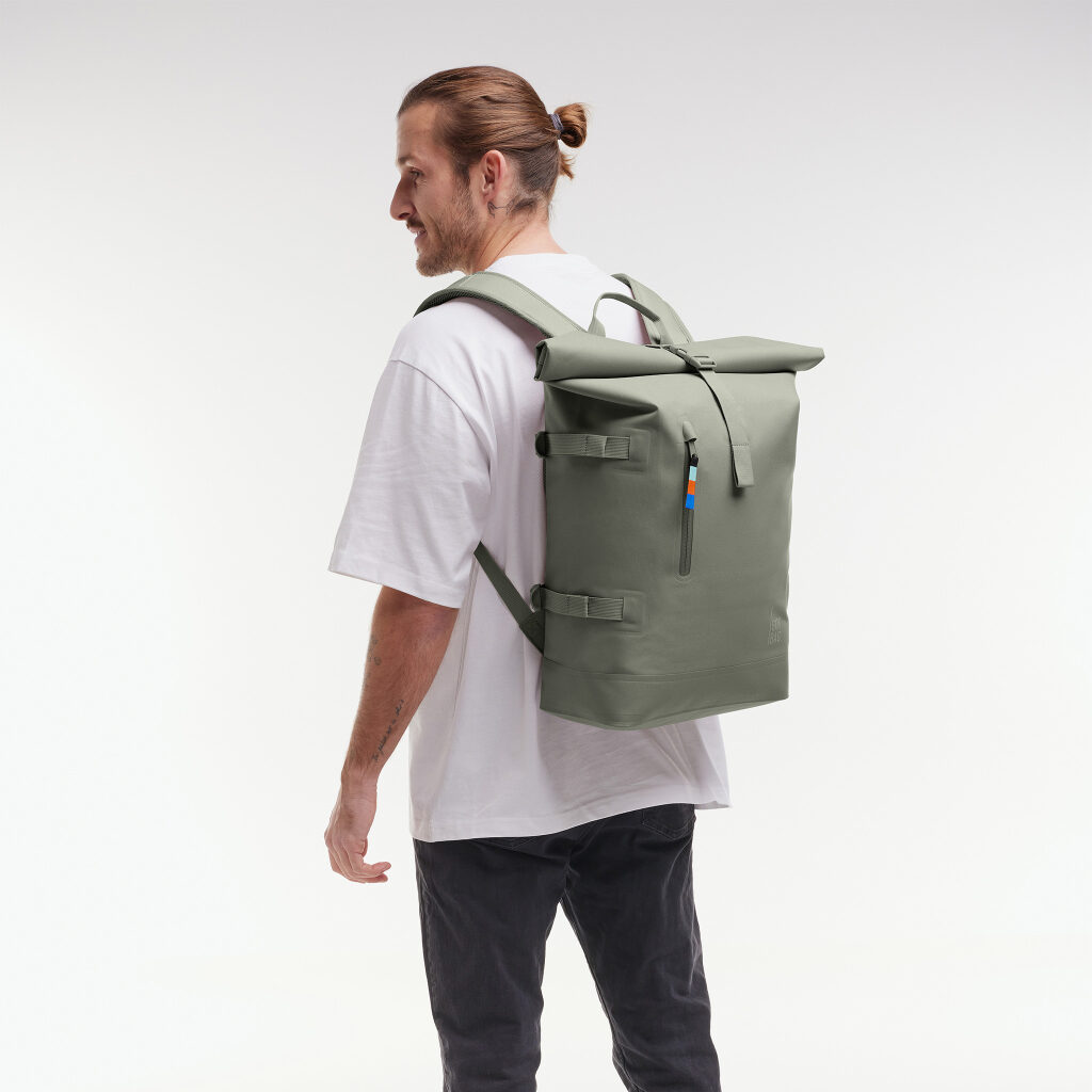 Got Bag Rolltop Rucksack 2.0 Monochrome grau-grün, Hauptbild 3