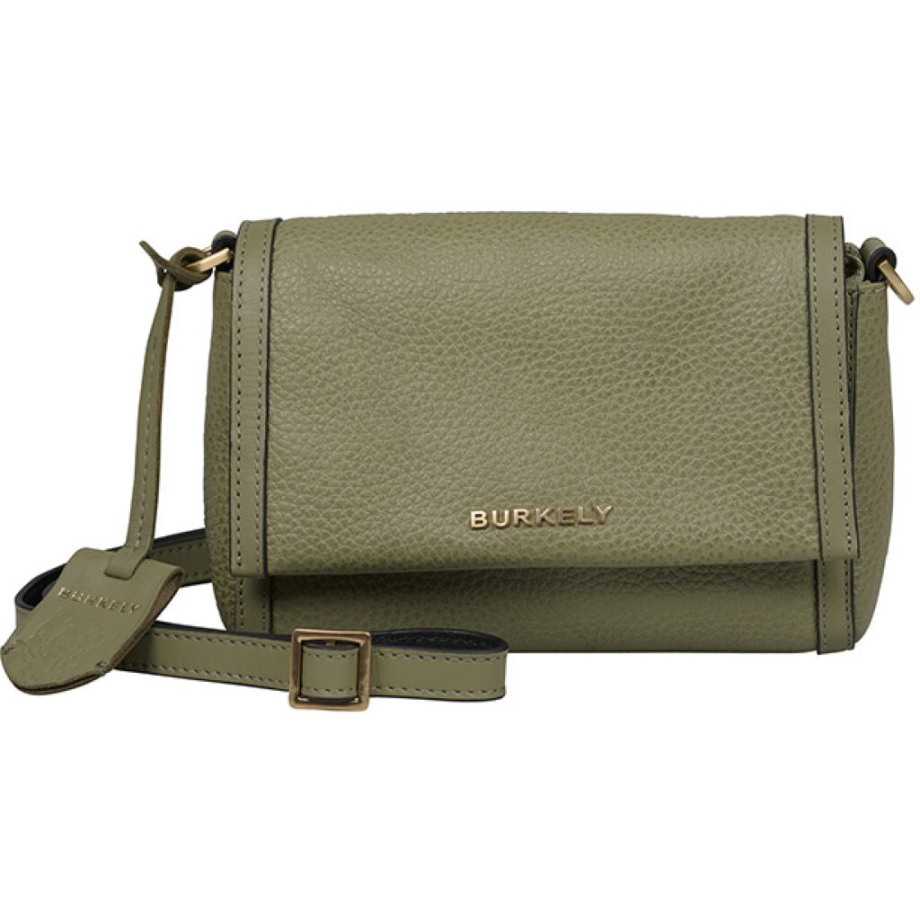 Leder Crossbody-Tasche Keen Keira hellgrün