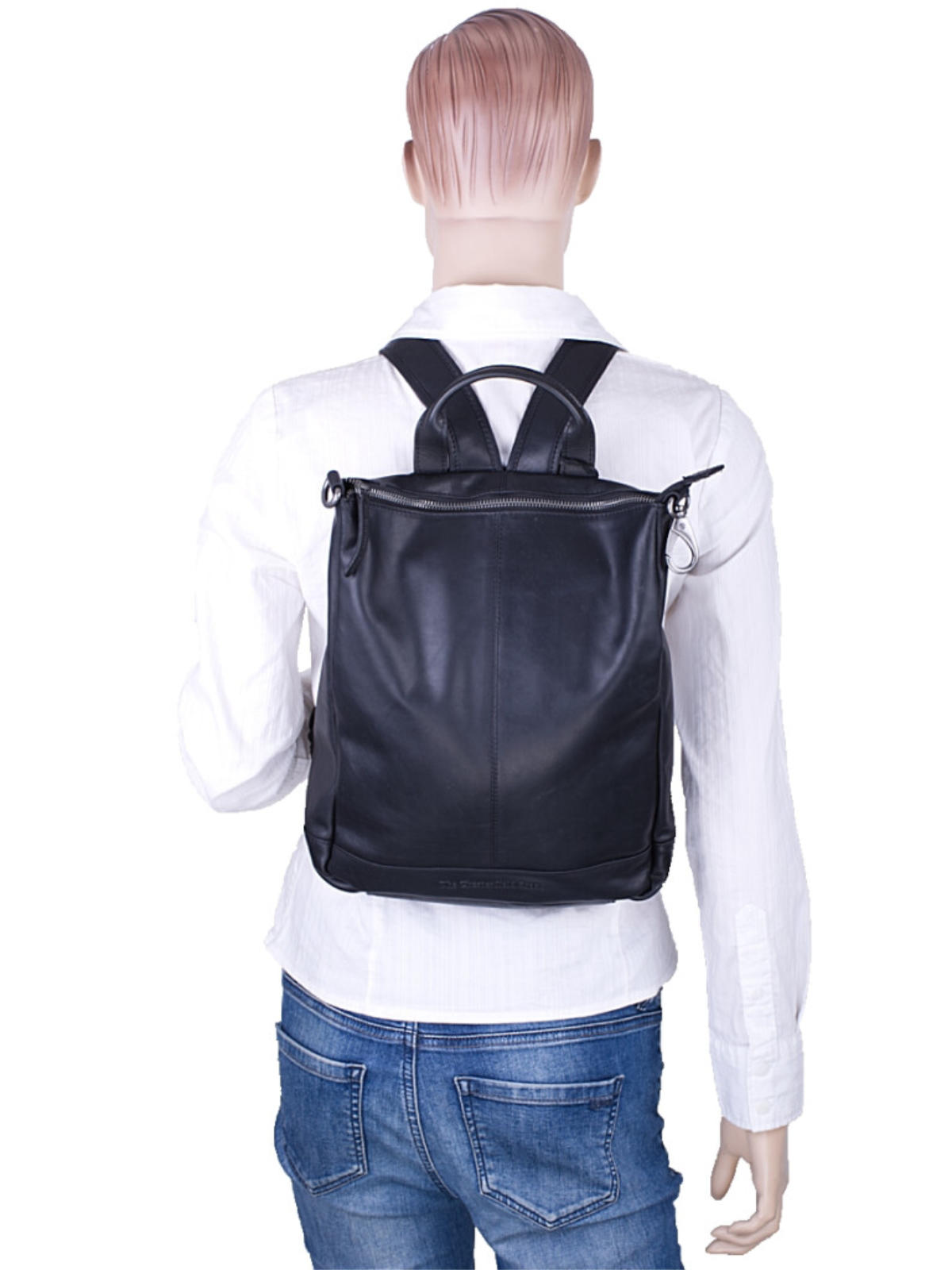 Lederrucksack Saar schwarz Lederrucksack Saar schwarz