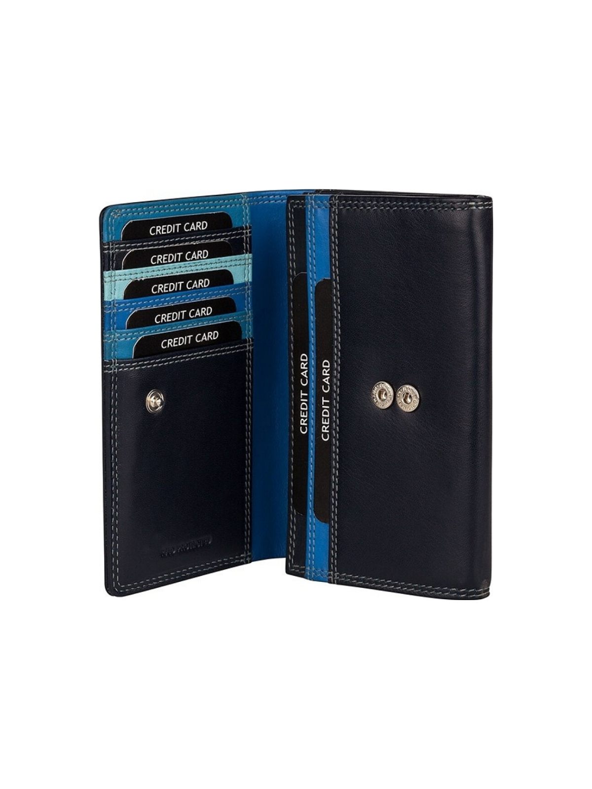 Patchi Ledergeldbörse Wallet L multicolor dunkelblau, Hauptbild 3