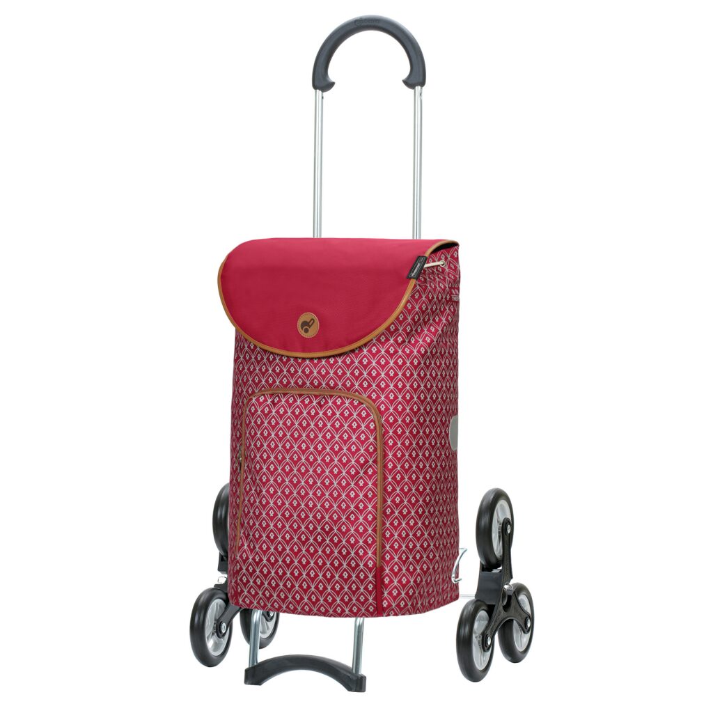 Einkaufstrolley SCALA SHOPPER TREPPENSTEIGER® FAMKE rot
