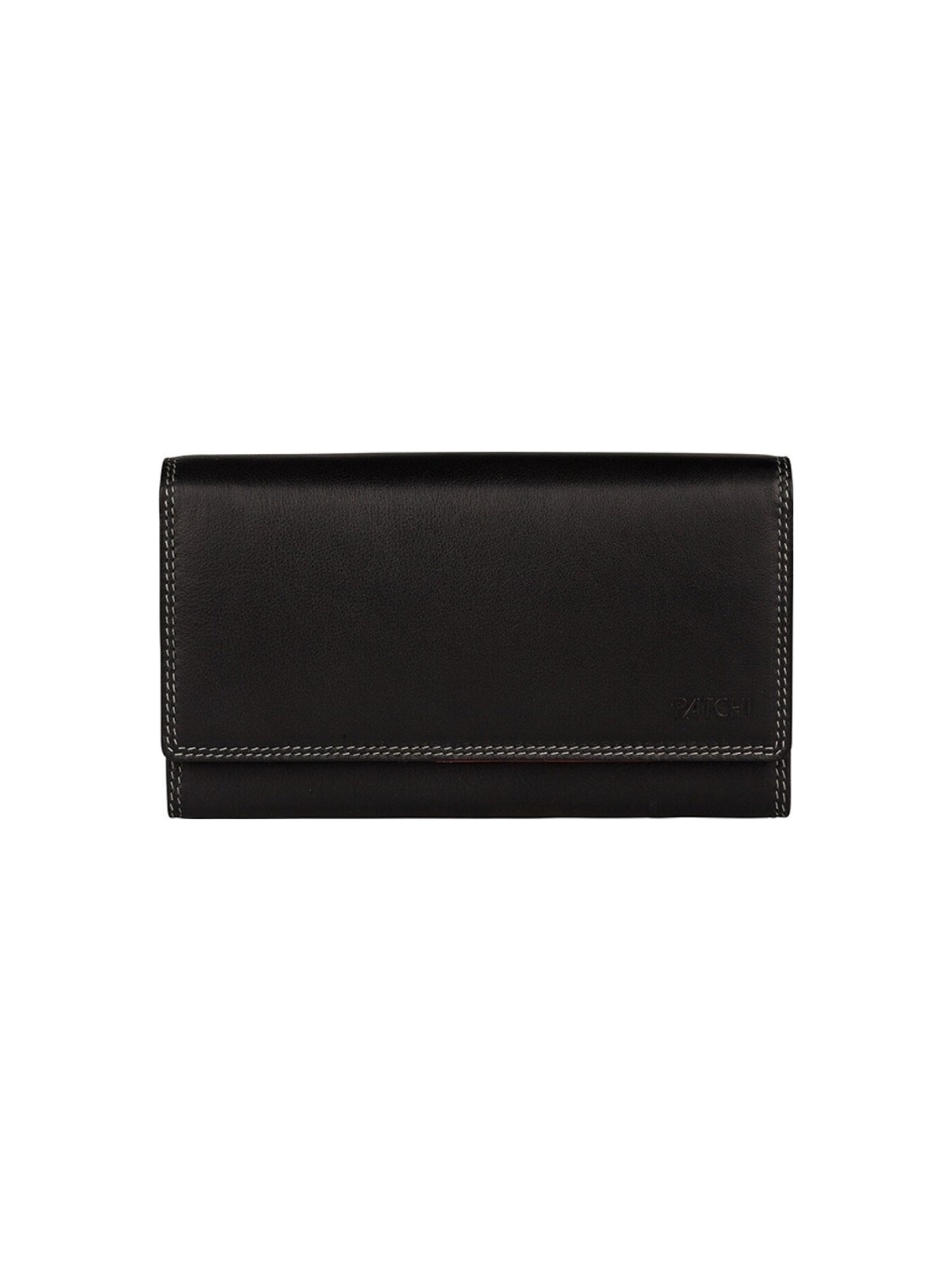 Ledergeldbörse 2-Flap multicolor schwarz Ledergeldbörse 2-Flap multicolor schwarz