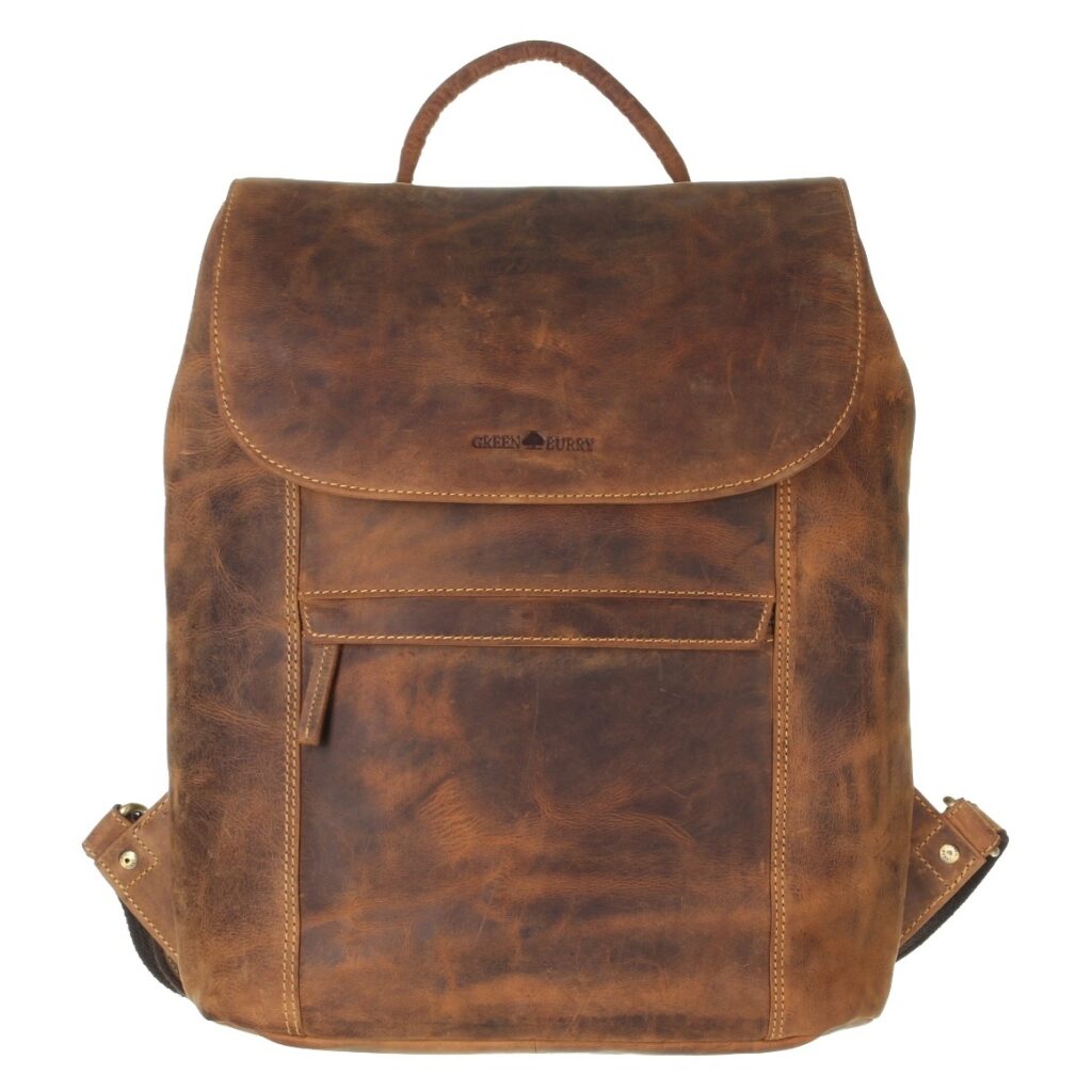Greenburry Leder Vintage Stadtrucksack Willow braun, Feature-Bild Greenburry Leder Vintage Stadtrucksack Willow braun, Feature-Bild